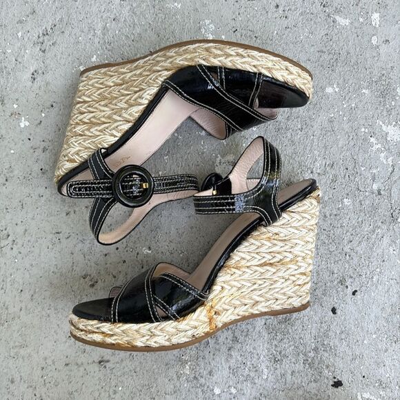Prada patent leather wedge espadrilles - Picture 2 of 9